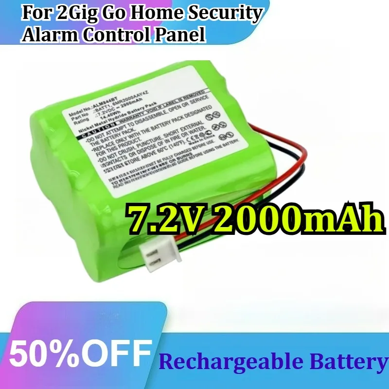 Home Security Battery Replacement - for 2Gig Go Home Security Alarm