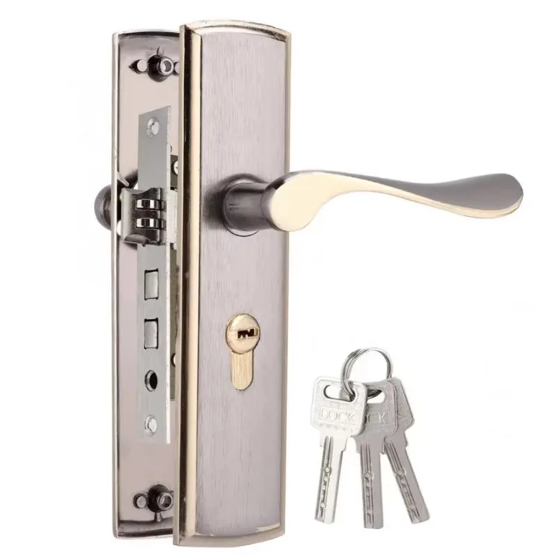Home Security Essential - Gold Door Handle Lock Silent House