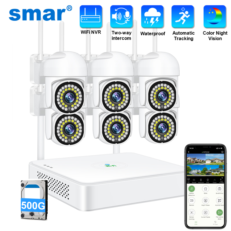 Home Security Cameras Wireless - Smar 3MP Wireless CCTV Security Camera