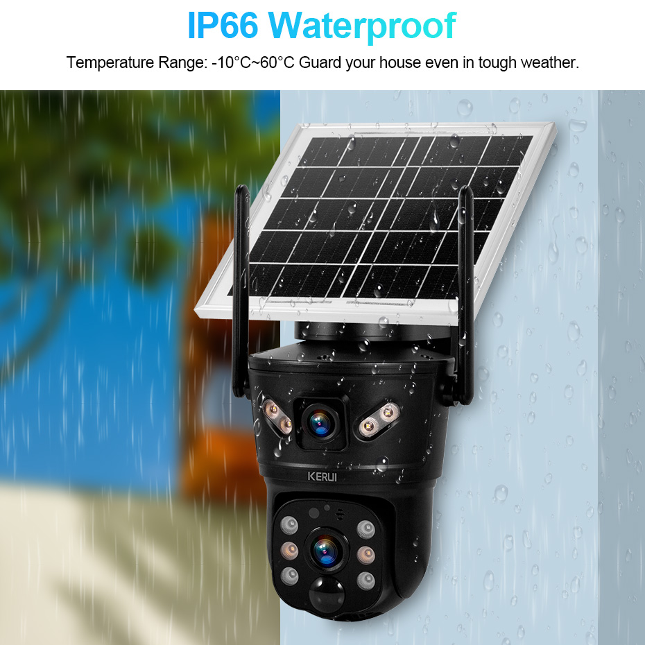 KERUI 6MP 4G SIM WiFi Solar Ca - đánh giá và giá Home Security Indoor Cameras