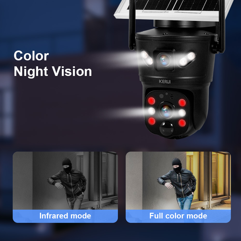 KERUI 6MP 4G SIM WiFi Solar Ca - đánh giá và giá Home Security Indoor Cameras