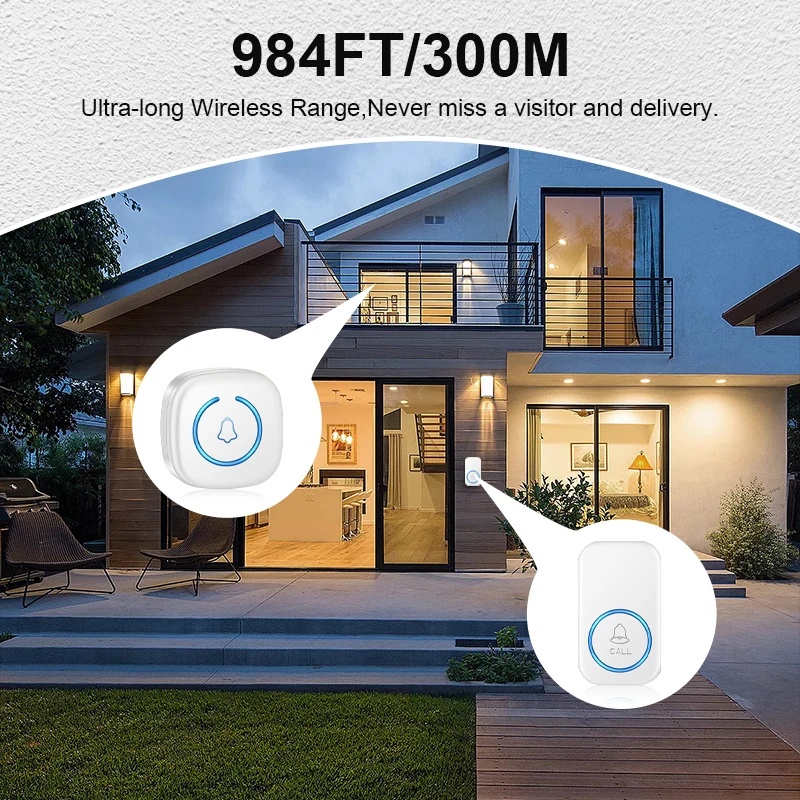 Wireless Doorbell Intelligent  - đánh giá và giá Home Security Bell