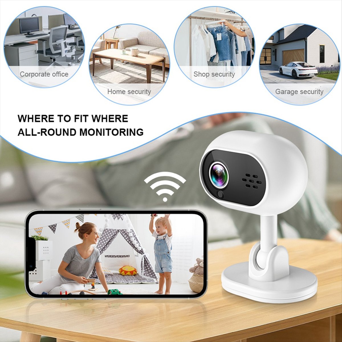 A4 1080P Smart Mini Wifi IP Ca - đánh giá và giá Home Security Indoor Cameras