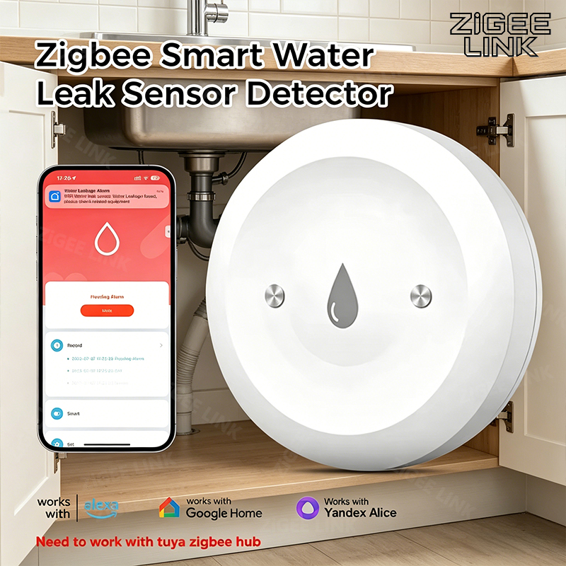 Zigbee3.0 Smart Water Leak Sen - đánh giá và giá Home Security Home Assistant