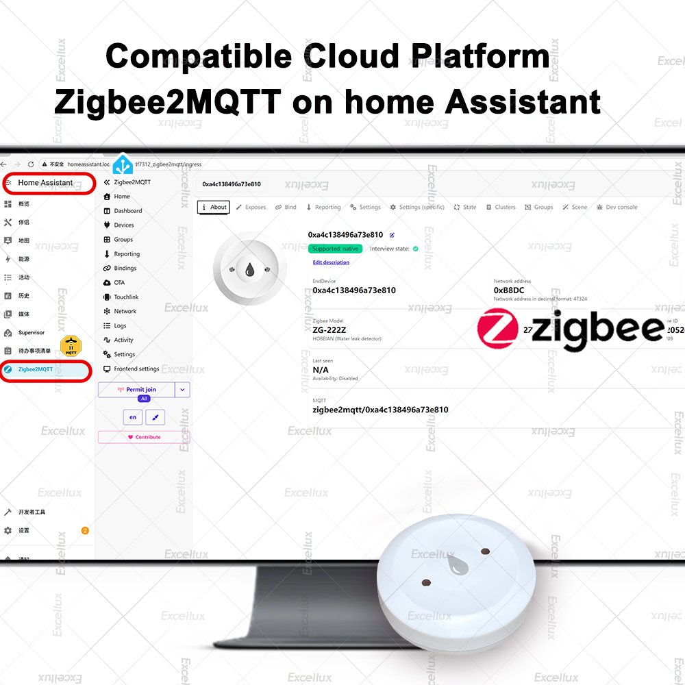 Zigbee Water Detector Leakage  - đánh giá và giá Home Security Home Assistant