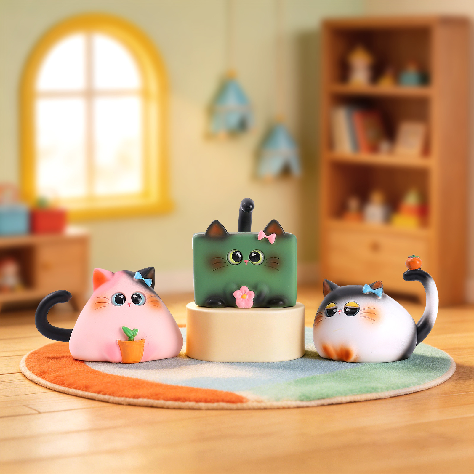 Blind Box Cat Figurine Resin C - đánh giá và giá Home Security Items