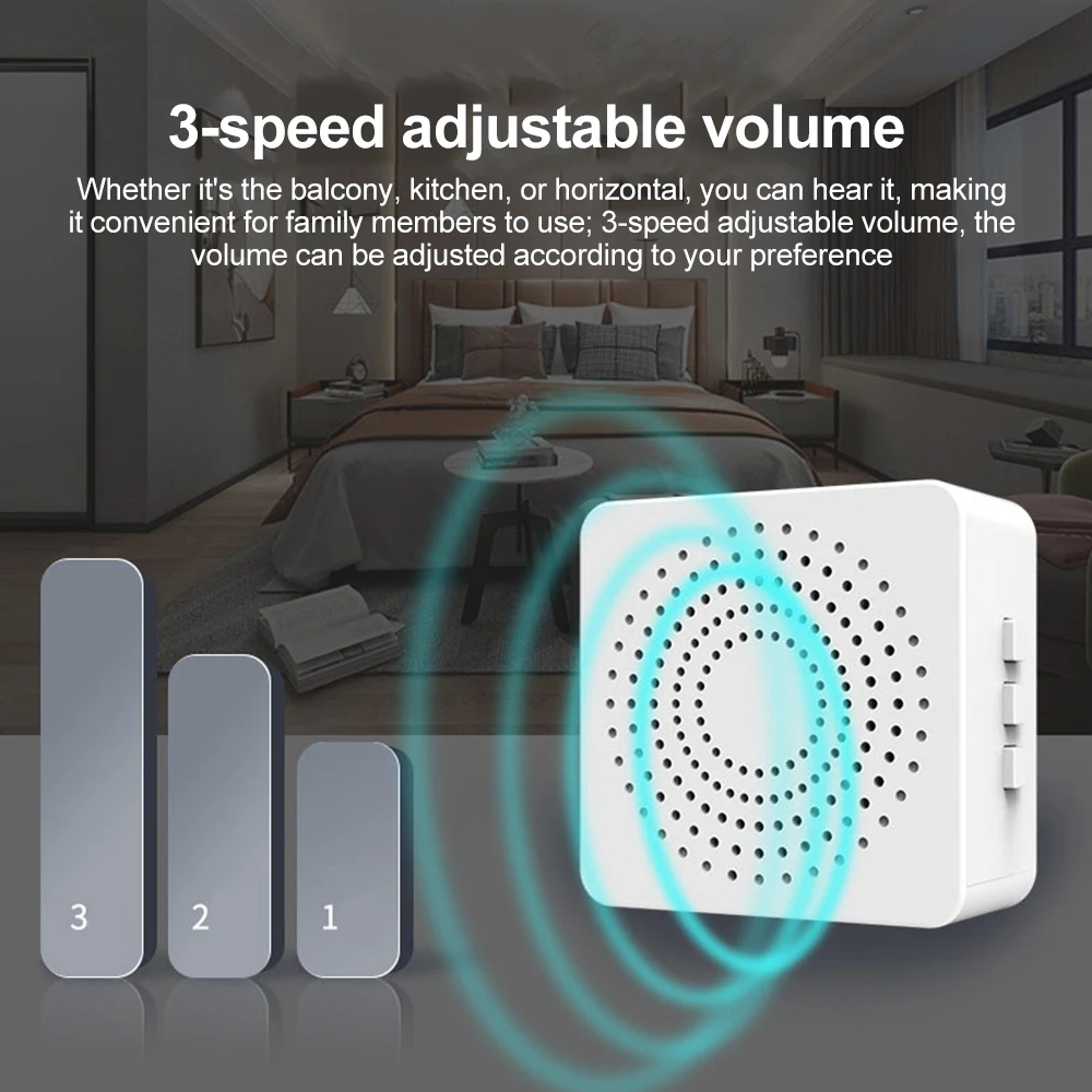 USB Wireless Doorbell Smart We - đánh giá và giá Home Security Bell