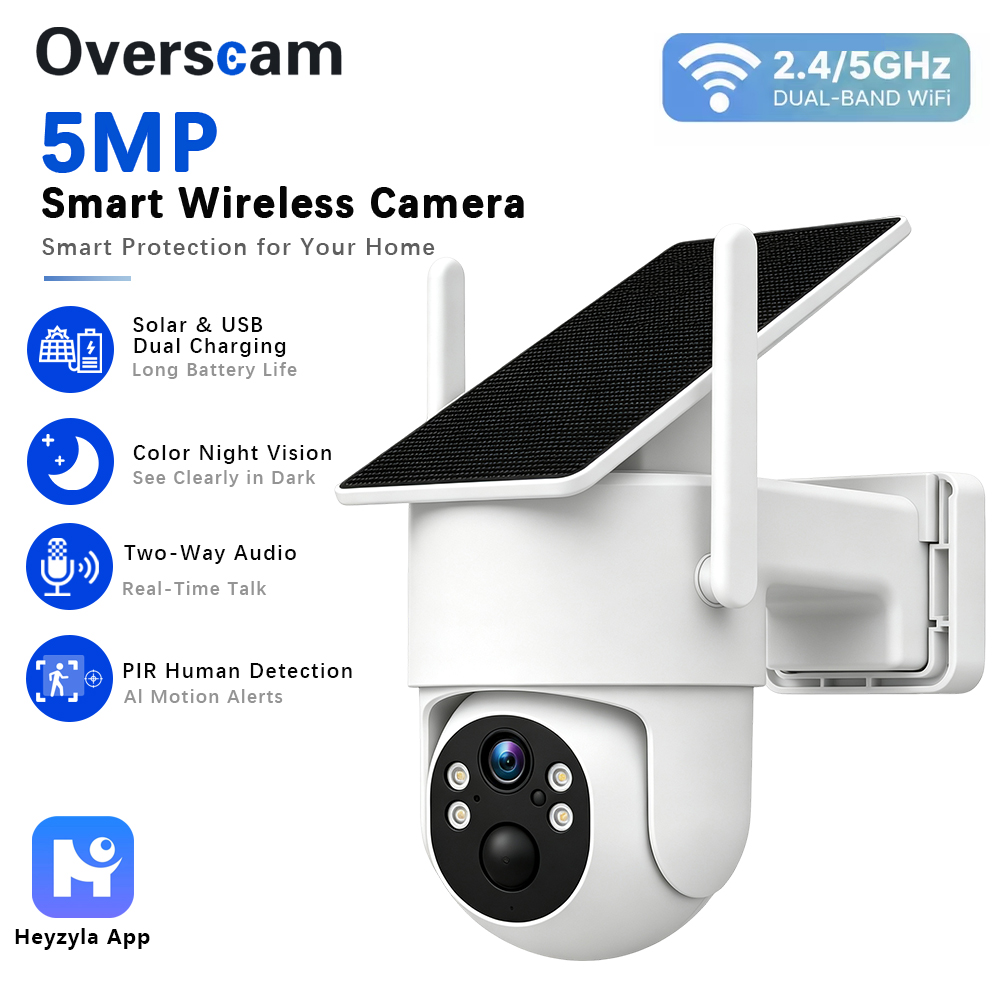 5MP Solar Powered PTZ Camera F - đánh giá và giá Home Security Cameras Wireless