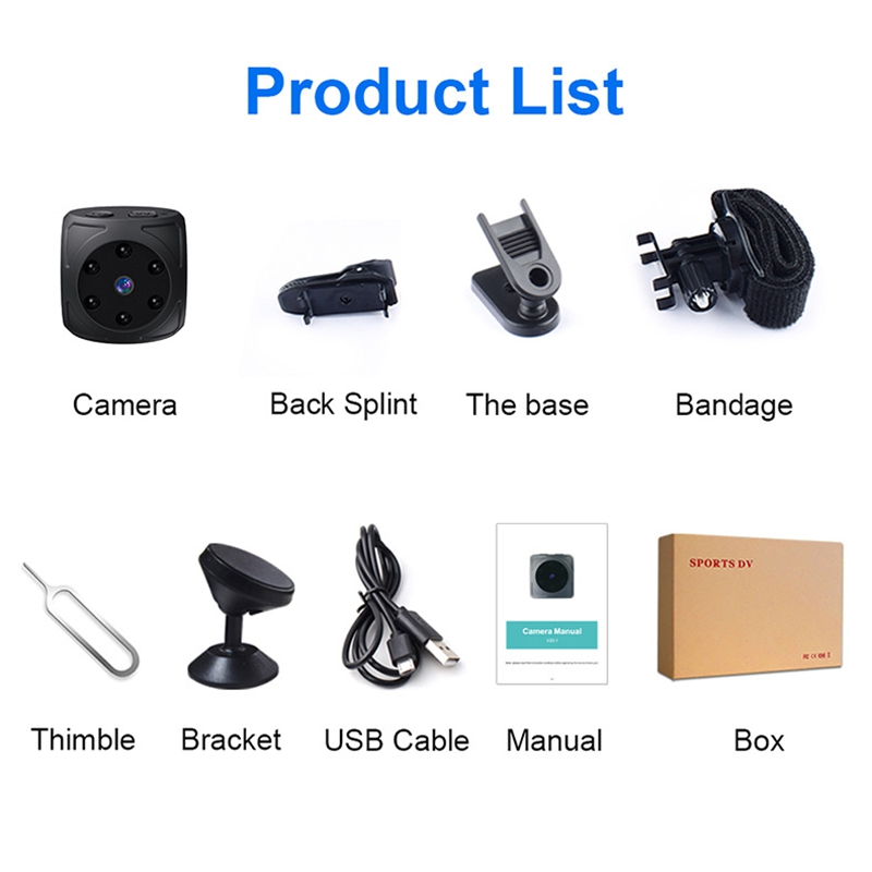 Mini HD Camera 1080p Portable  - đánh giá và giá Home Security Indoor Cameras