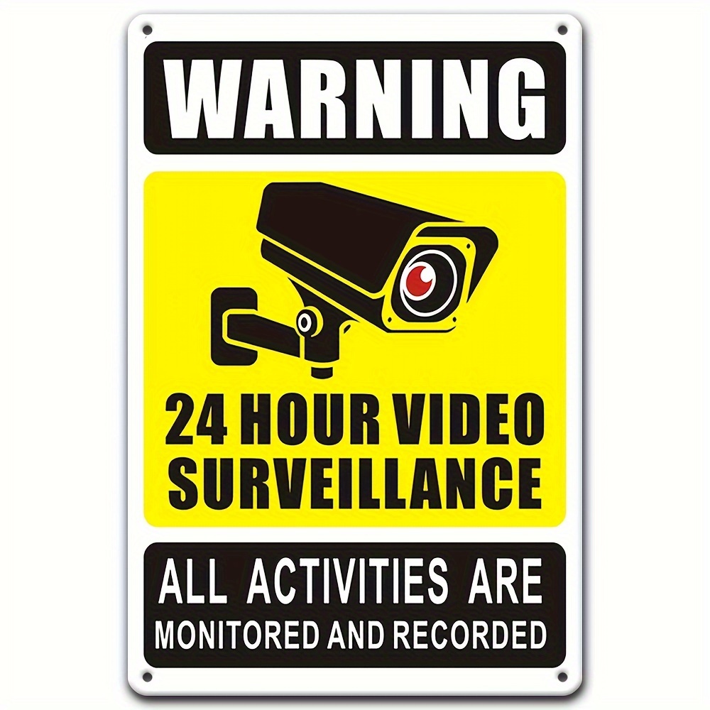 24/7 Video Surveillance Warnin - đánh giá và giá Home Security Items