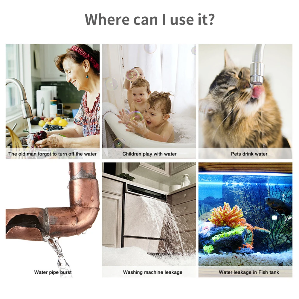 Tuya WiFi Zigbee Water Sensor  - đánh giá và giá Home Security Home Assistant