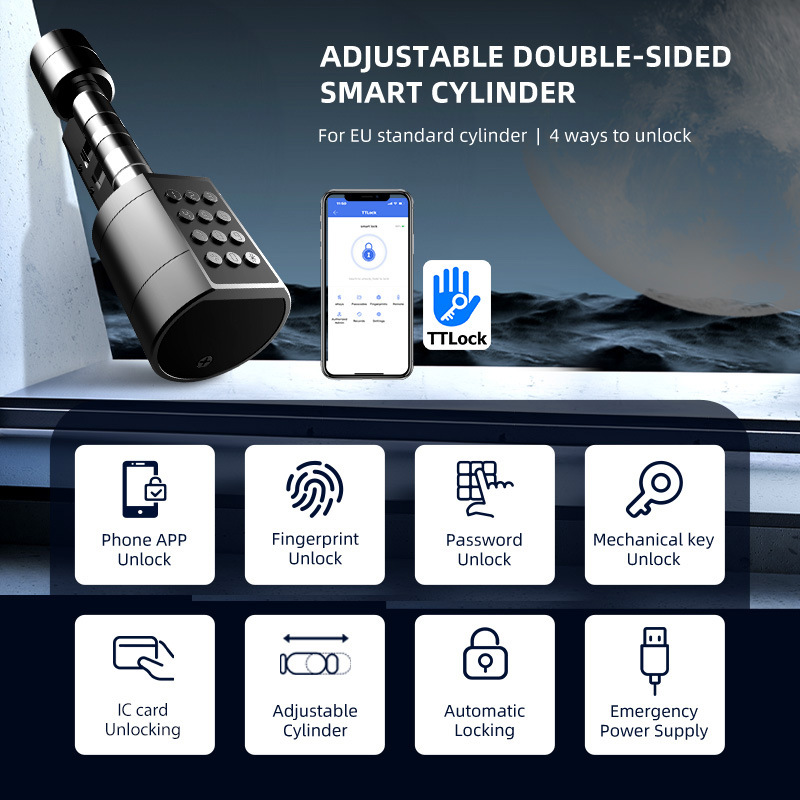 Smart Euro Cylindrical Door Lo - đánh giá và giá Home Security Key