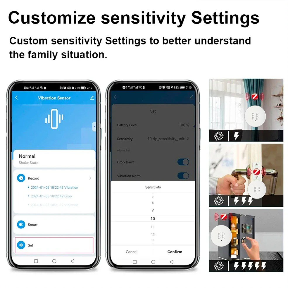 Tuya ZigBee Smart Vibration &  - đánh giá và giá Home Security Home Assistant
