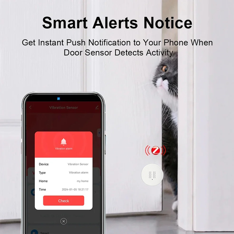 Tuya ZigBee Smart Vibration &  - đánh giá và giá Home Security Home Assistant