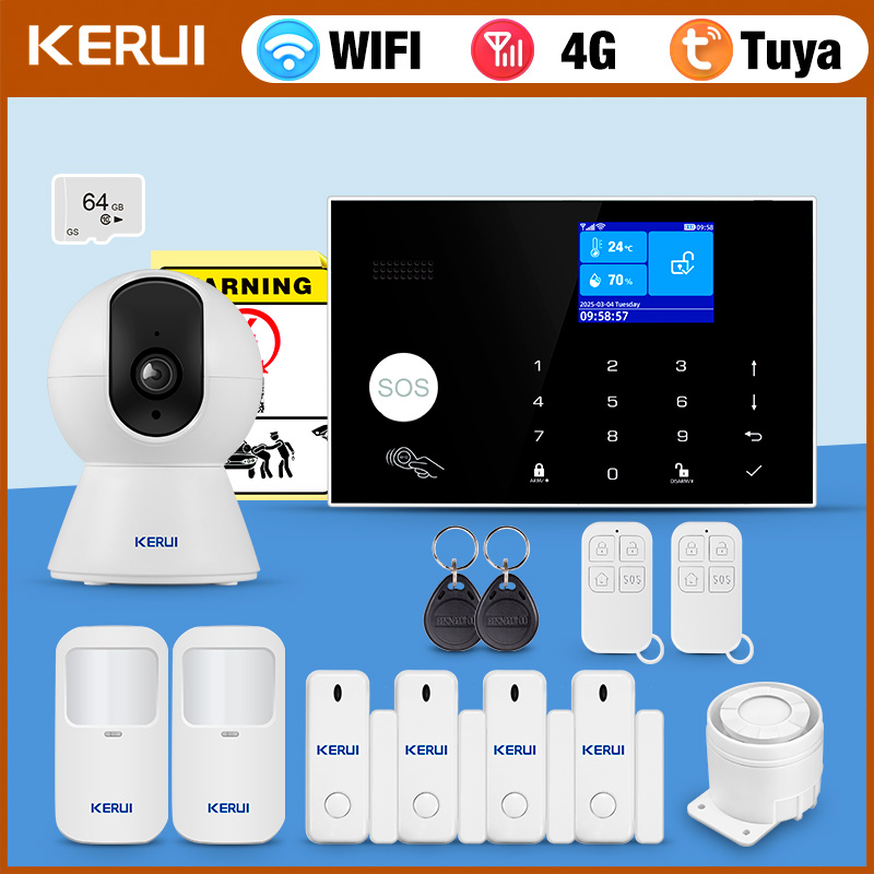 KERUI 4G Alarm System with Wir - đánh giá và giá Home Security Zones