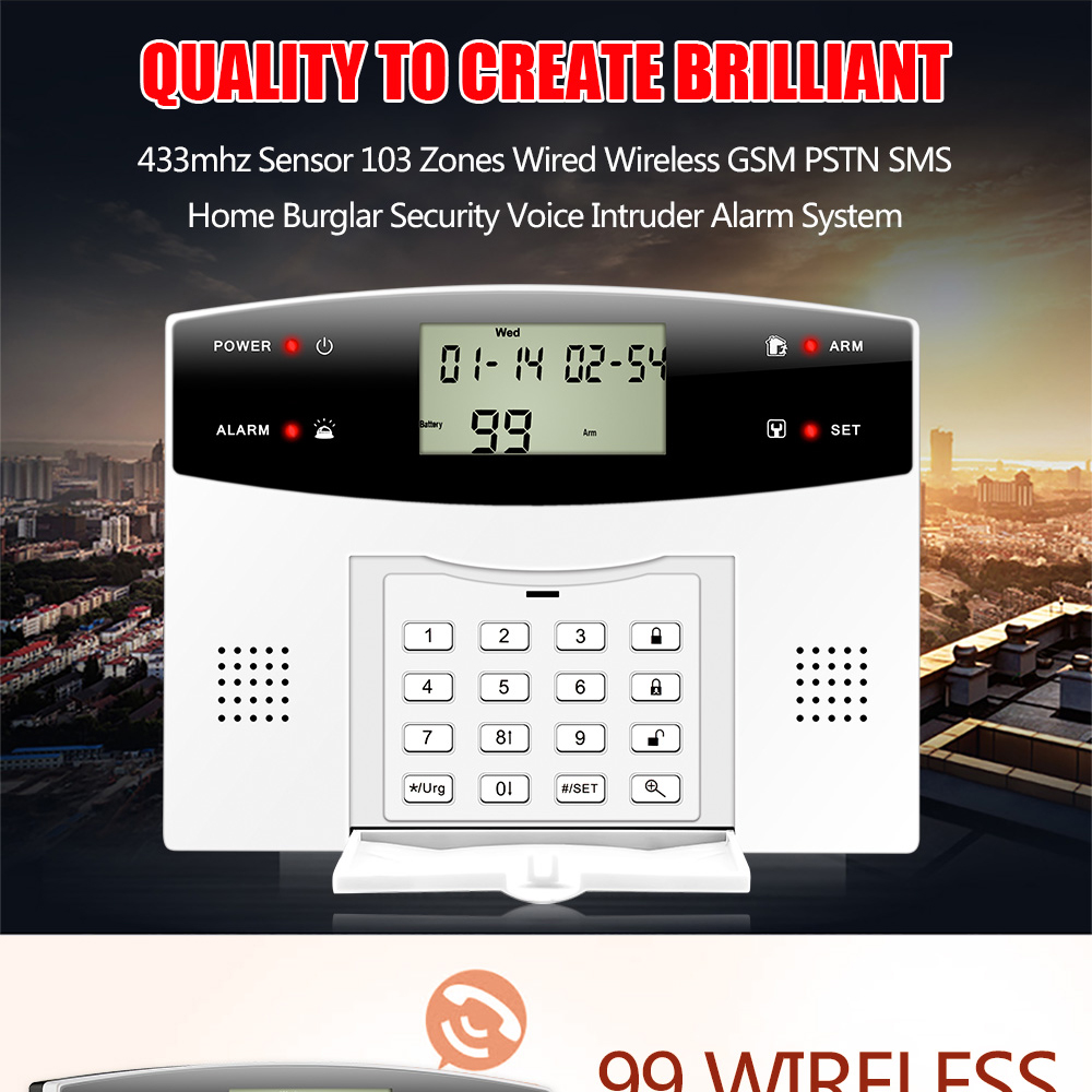 1Set Home Security 2G GSM Burg - đánh giá và giá Home Security Zones