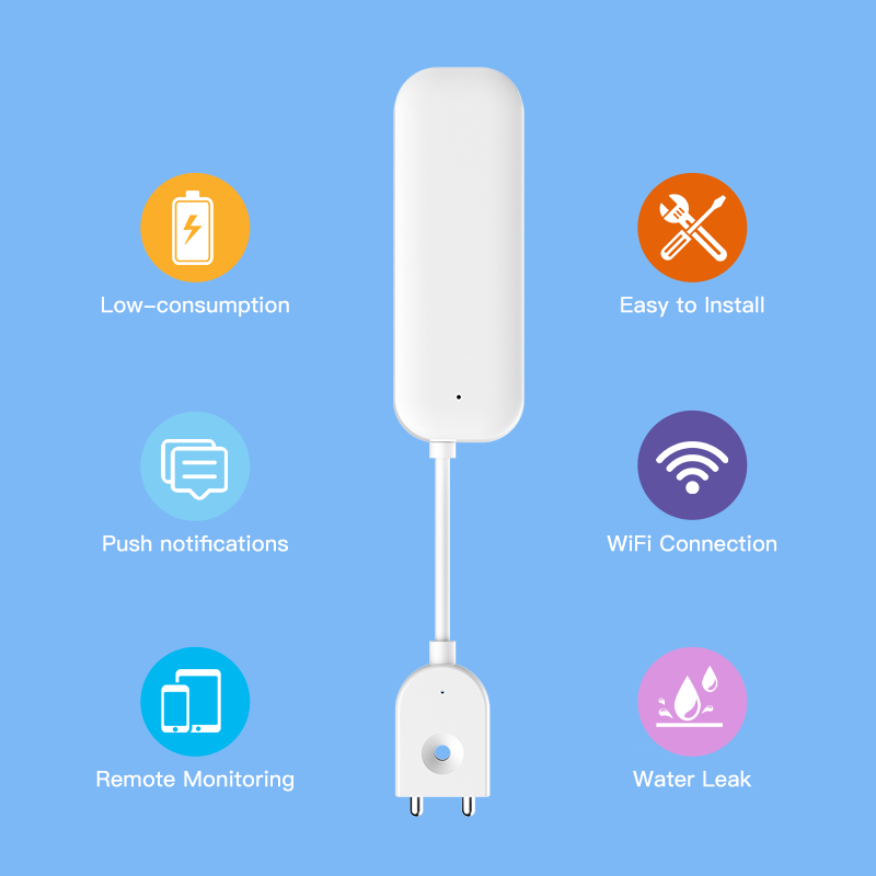 Tuya WiFi ZigBee Water Sensor  - đánh giá và giá Home Security Home Assistant