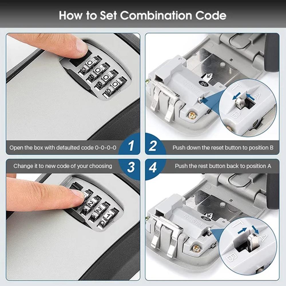 Wall-Mounted Key Storage Box P - đánh giá và giá Home Security Key