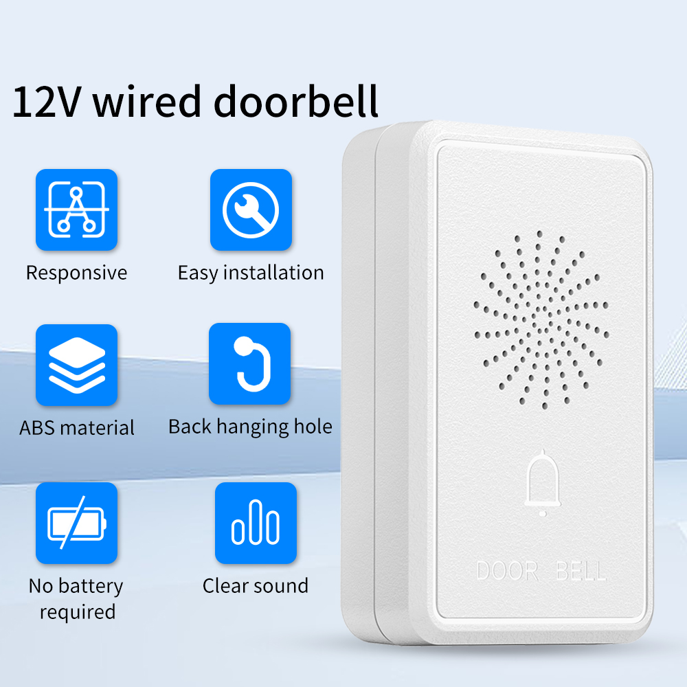 4Wire Wired Doorbell DC12V Acc - đánh giá và giá Home Security Ring System
