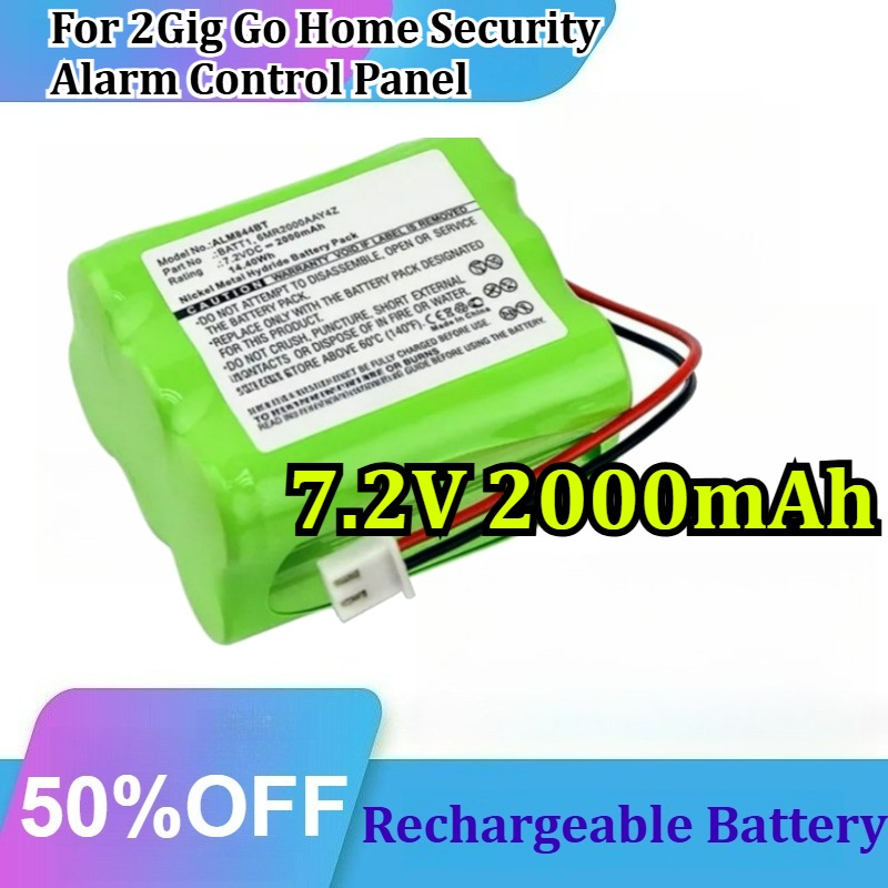 7.2V 2000mAh Ni-MH for 2Gig Go - đánh giá và giá Home Security Battery Replacement