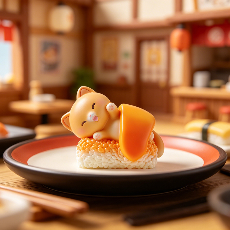 Sushi Cat Blind Box Cartoon Fi - đánh giá và giá Home Security Items
