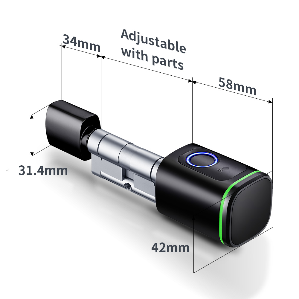 Smart Cylinder Lock Tuya 60-90 - đánh giá và giá Home Security Key