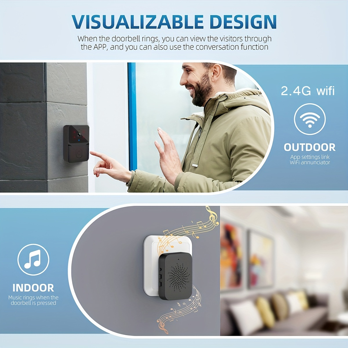Tuya Wireless Smart Video Door - đánh giá và giá Home Security Bell